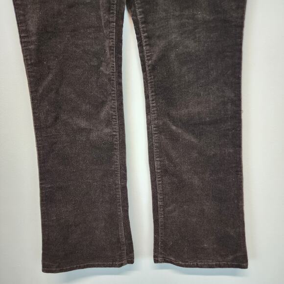 Old Navy Bootcut Corduroy Pants Size 6 Brown Stretch Pockets City 2000s Y2K - Picture 4 of 13